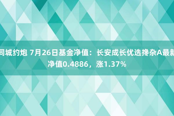 同城约炮 7月26日基金净值：长安成长优选搀杂A最新净值0.4886，涨1.37%