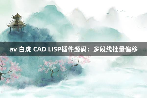 av 白虎 CAD LISP插件源码：多段线批量偏移